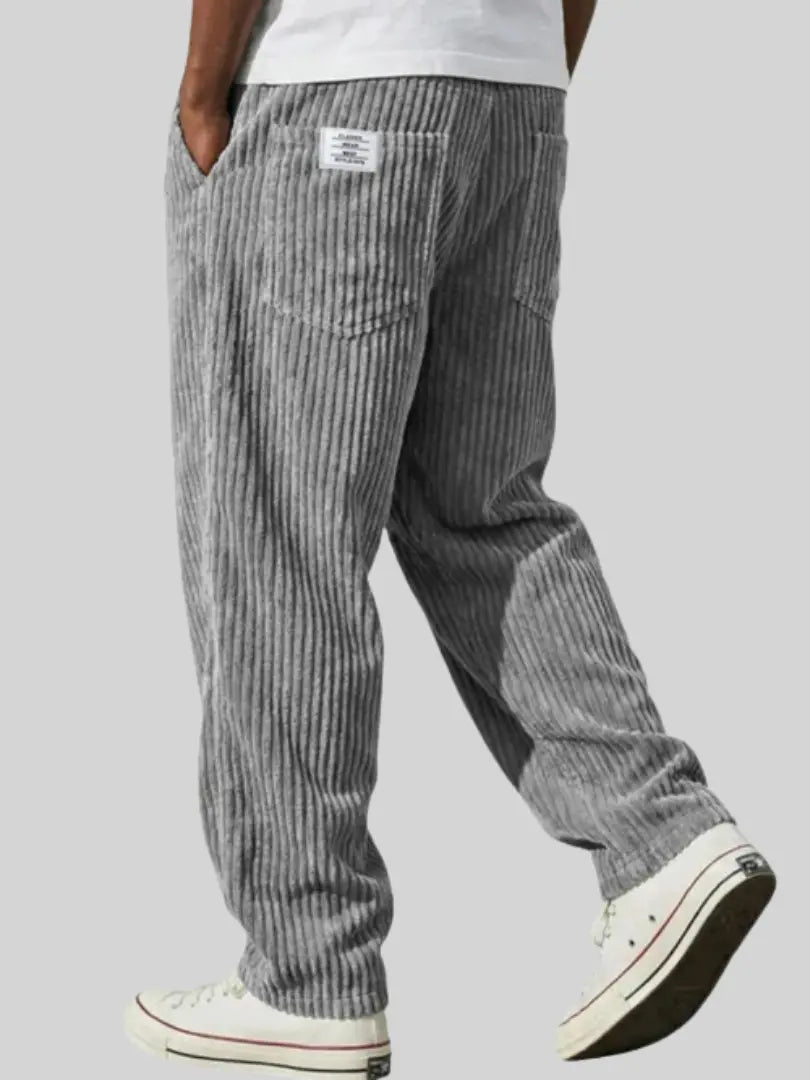 Marcus | Men's Straight-Leg Corduroy Pants | Back Pocket · PNY