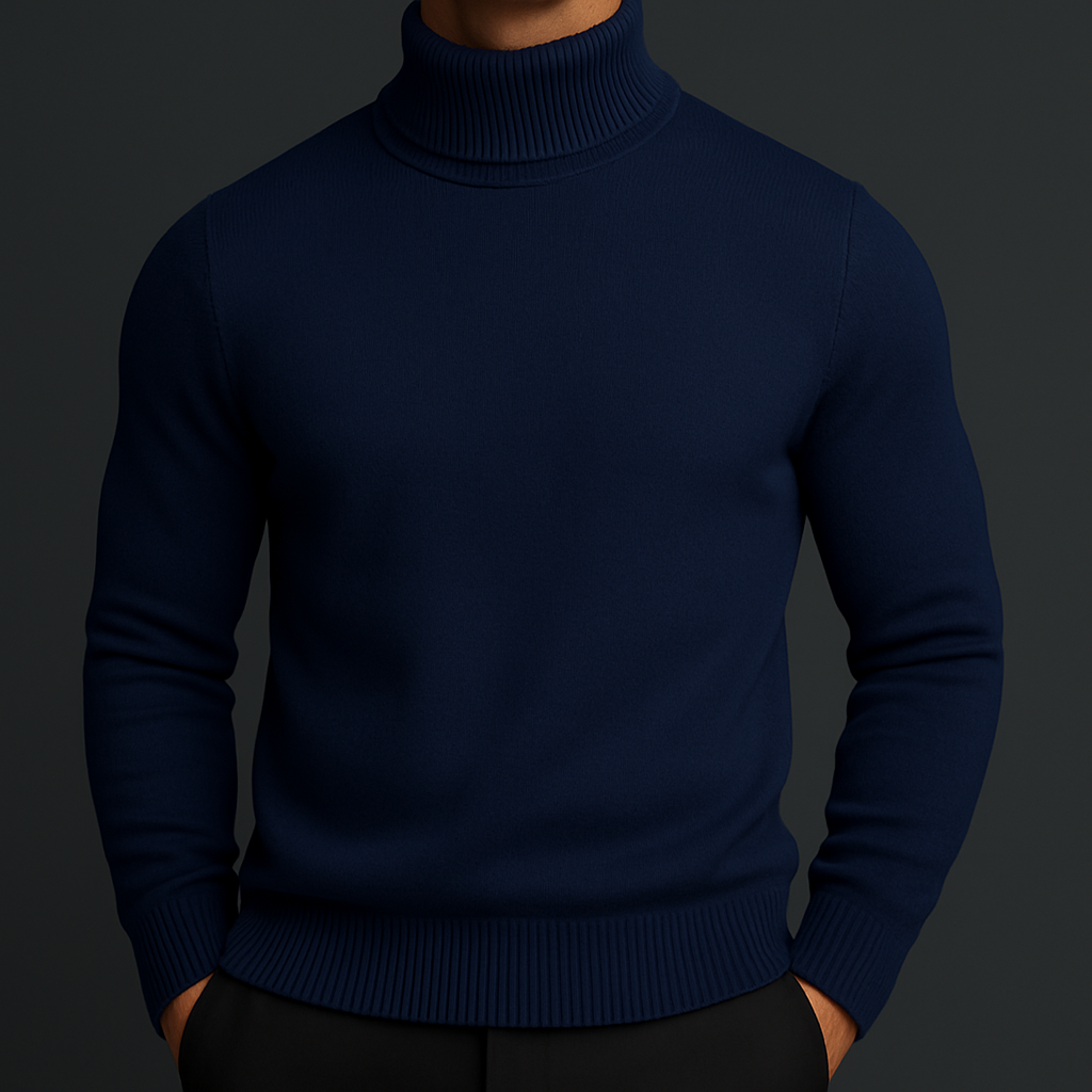 Marcus | Men's Turtleneck Sweater | Ribbed Knit · PNY