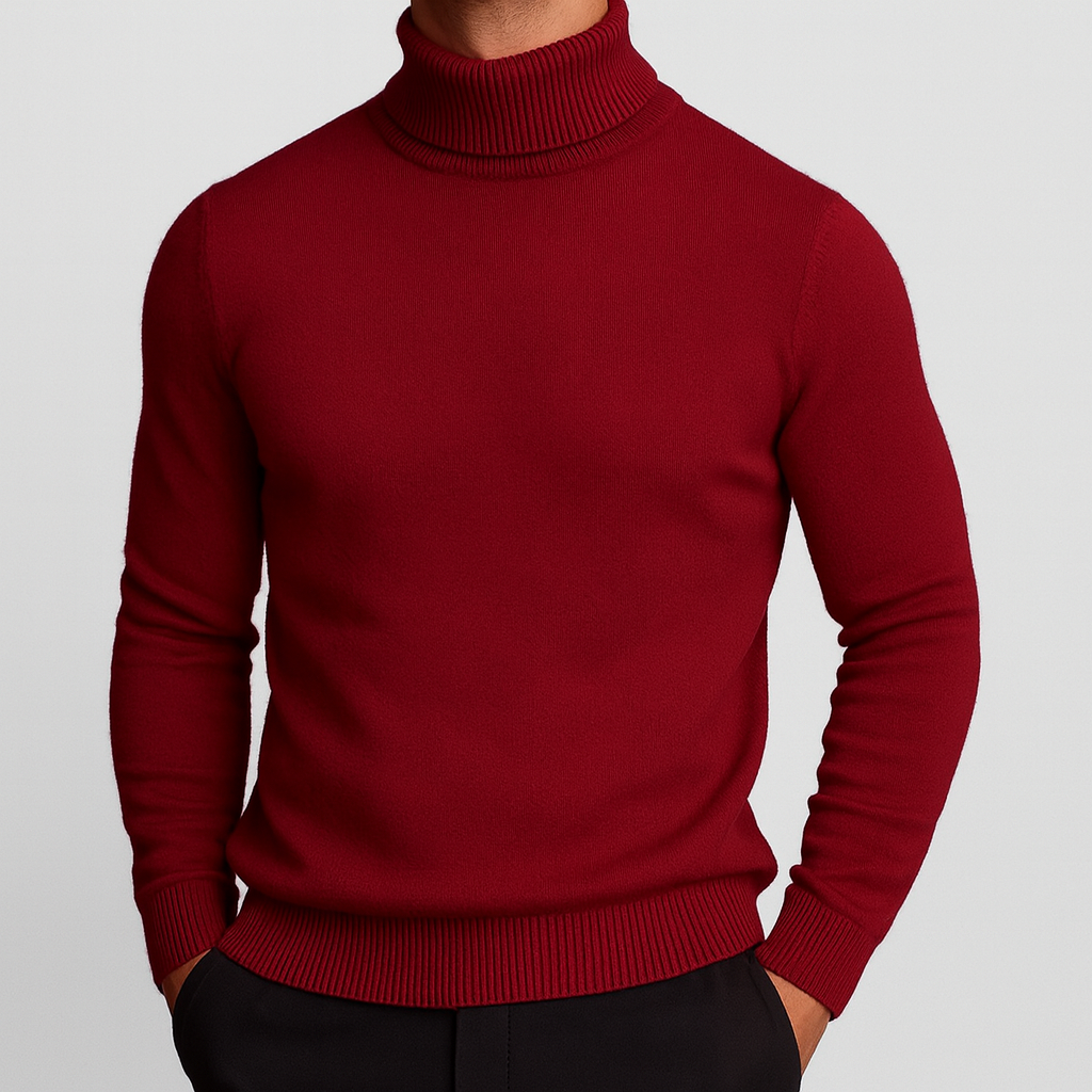Marcus | Men's Turtleneck Sweater | Ribbed Knit · PNY