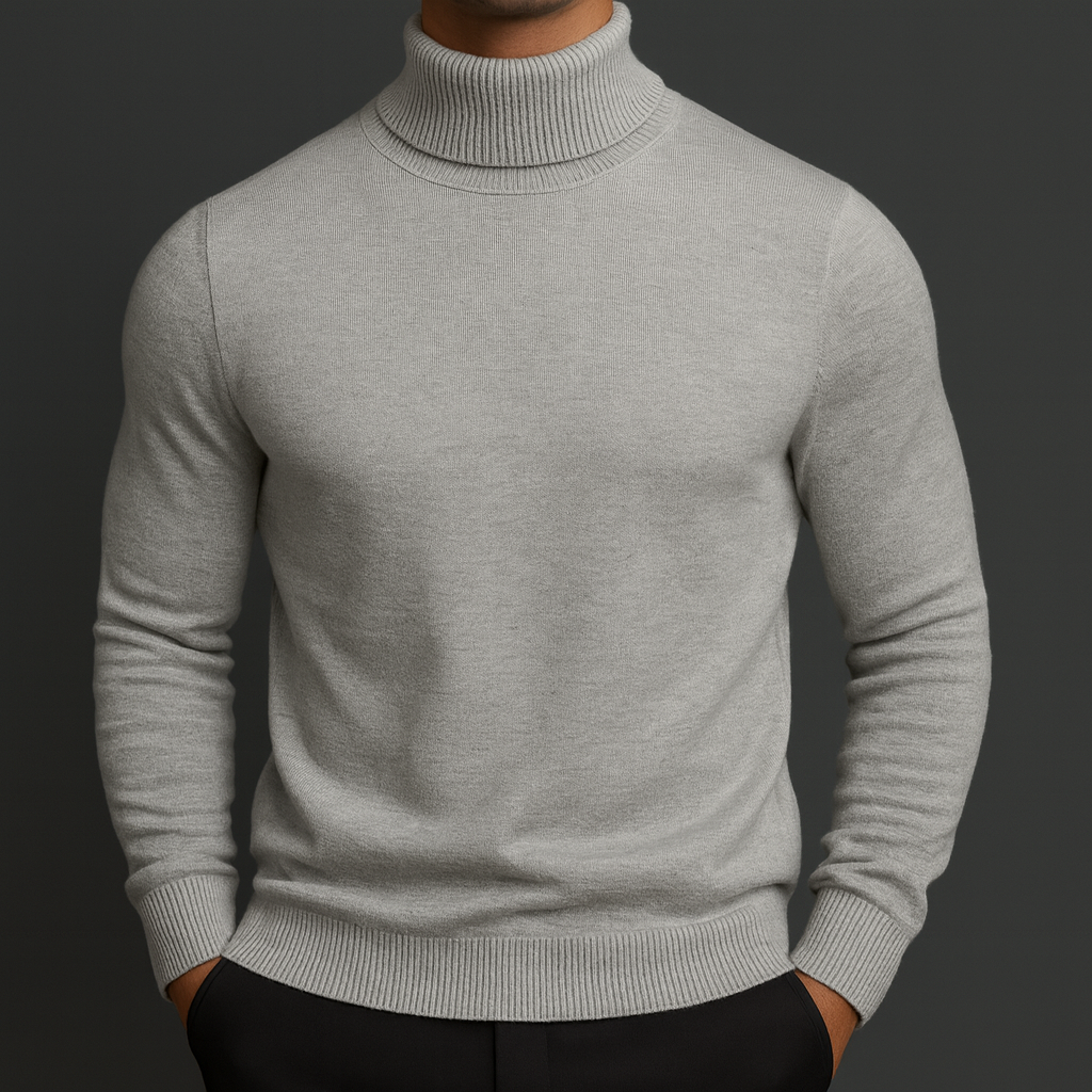 Marcus | Men's Turtleneck Sweater | Ribbed Knit · PNY