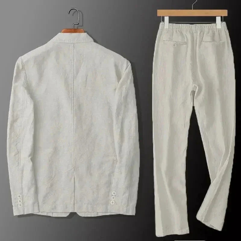 Marcus | Men's Two-Button Suit Set | Linen · PNY