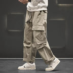 Marcus | Men's Wide-Leg Cargo Pants | Drawstring Waist · PNY