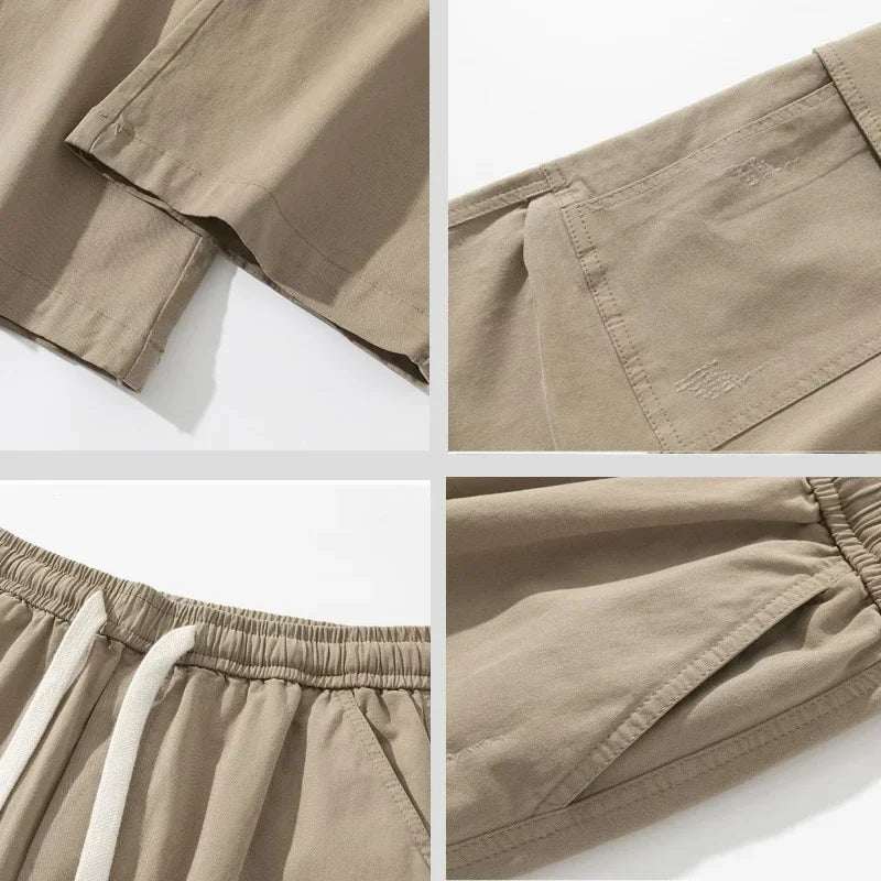Marcus | Men's Wide-Leg Cargo Pants | Drawstring Waist · PNY