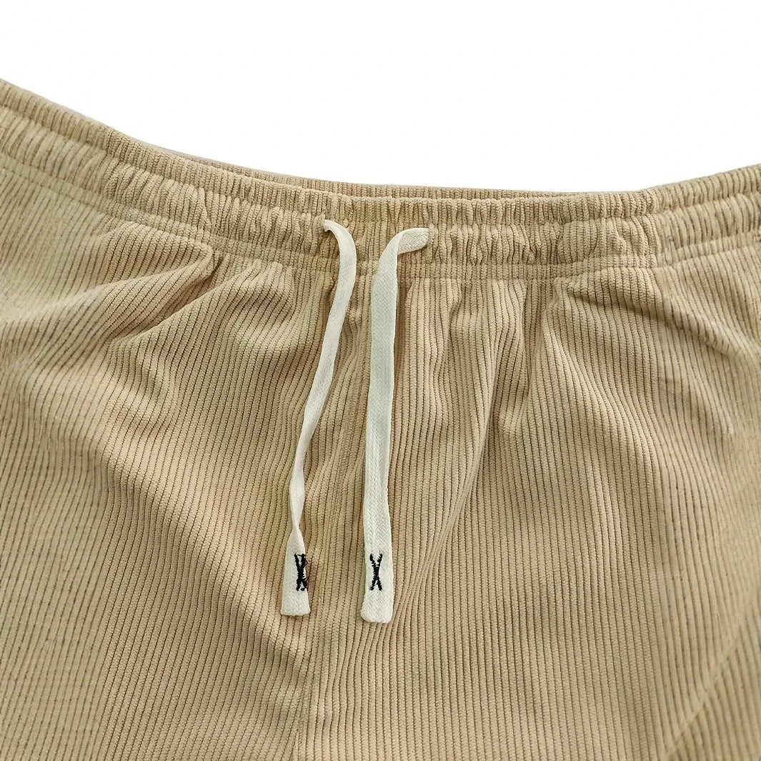 Marcus | Men's Wide-Leg Corduroy Pants | Drawstring Waist · PNY