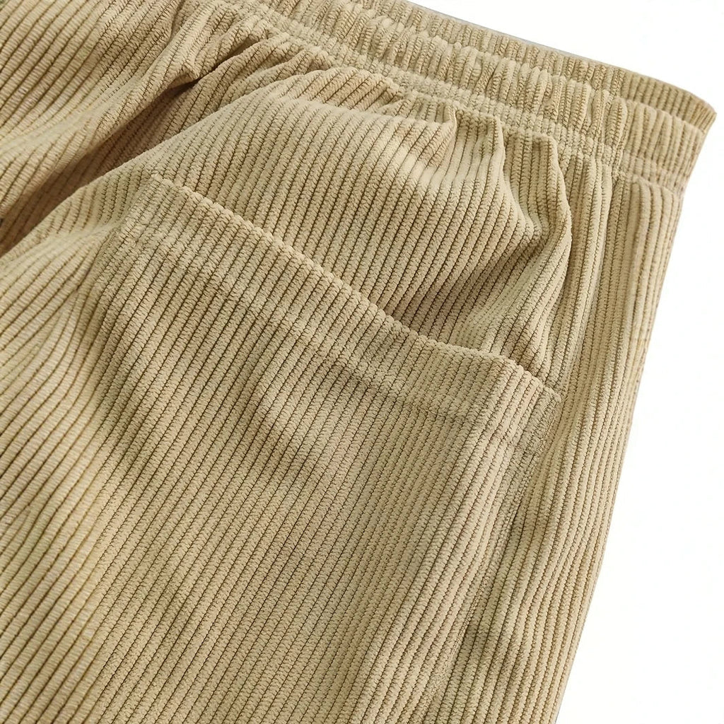 Marcus | Men's Wide-Leg Corduroy Pants | Drawstring Waist · PNY