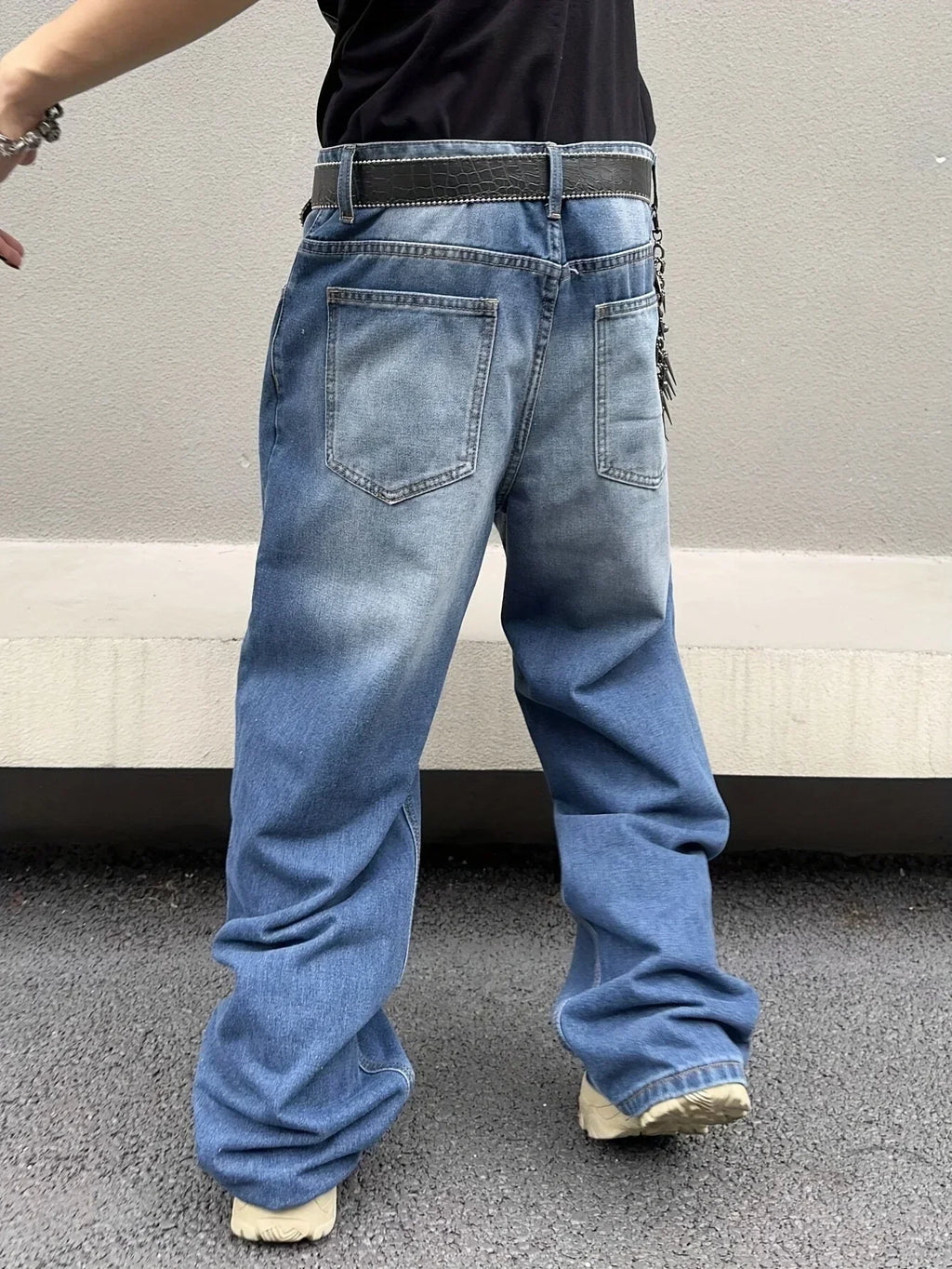 Marcus | Men's Wide-Leg Jeans | Faded Denim · PNY