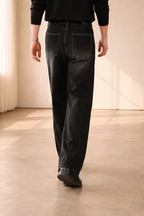 Marcus | Men's Wide-Leg Jeans | Pleated Front · PNY