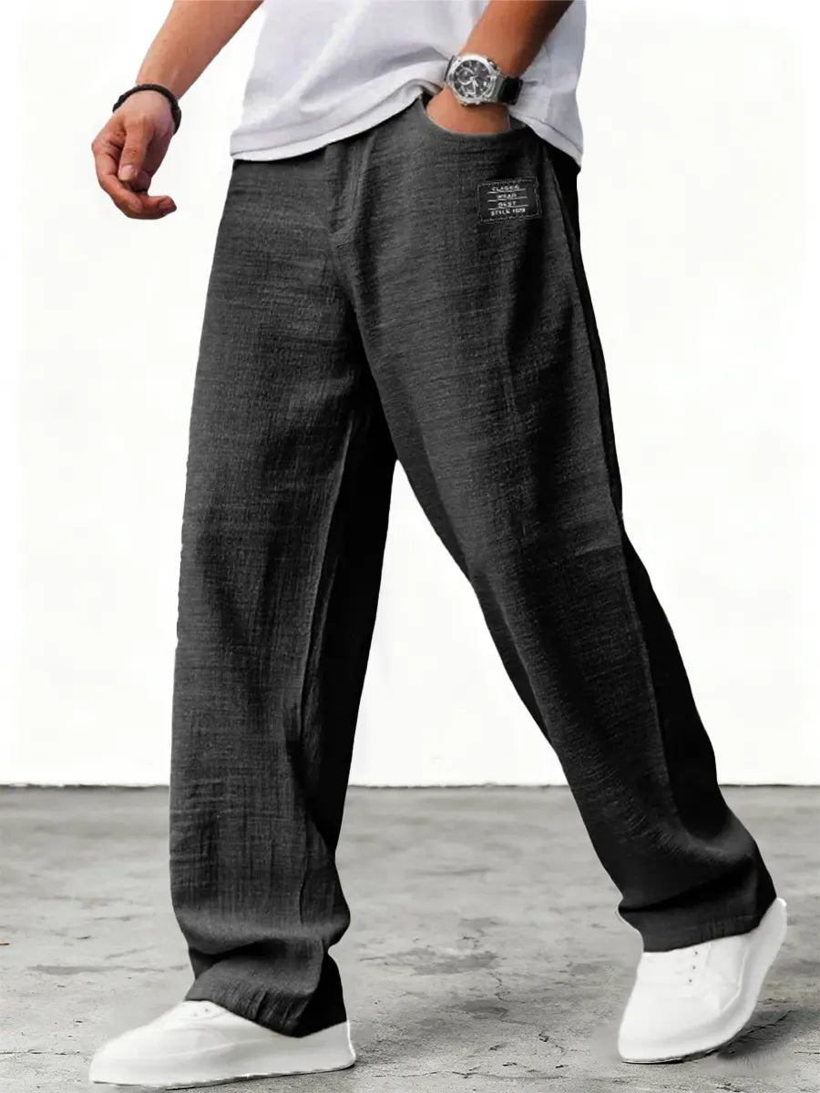 Marcus | Men's Wide-Leg Pants | Elastic Waist · PNY