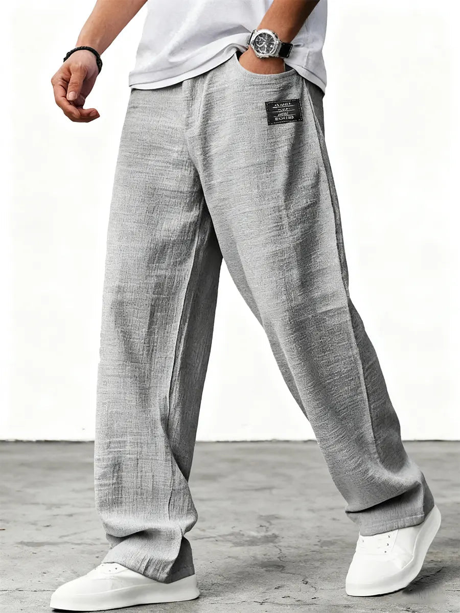 Marcus | Men's Wide-Leg Pants | Elastic Waist · PNY