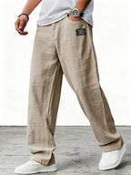 Marcus | Men's Wide-Leg Pants | Elastic Waist · PNY