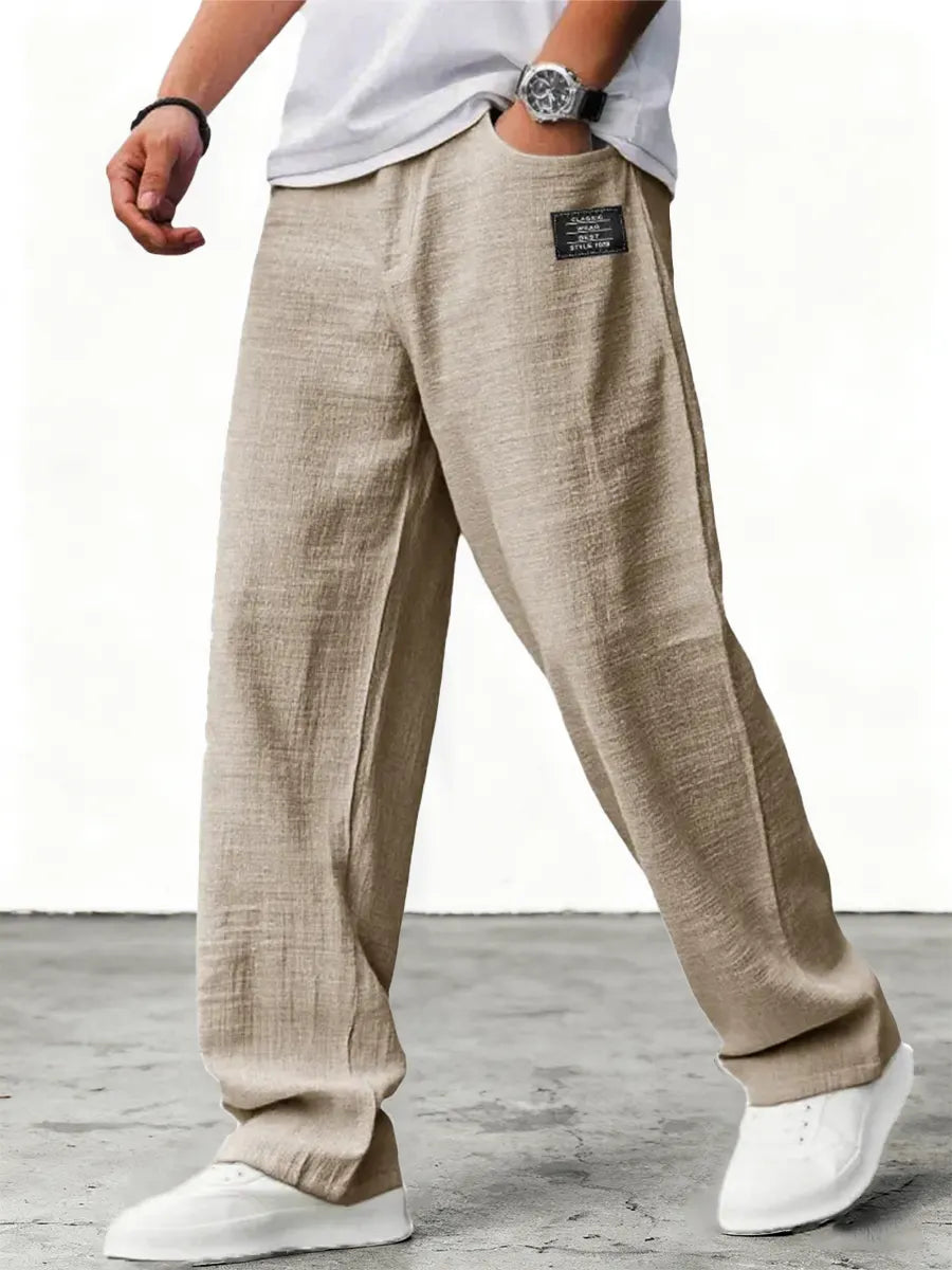 Marcus | Men's Wide-Leg Pants | Elastic Waist · PNY