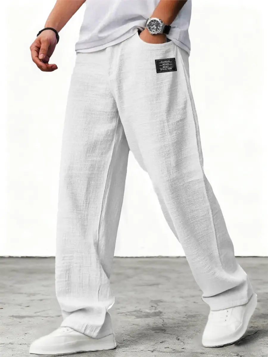 Marcus | Men's Wide-Leg Pants | Elastic Waist · PNY