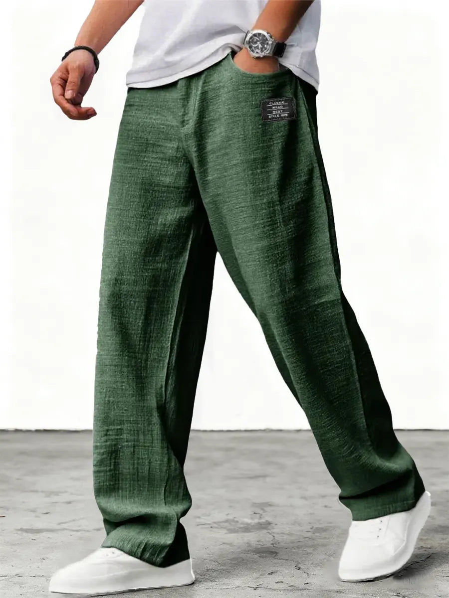 Marcus | Men's Wide-Leg Pants | Elastic Waist · PNY