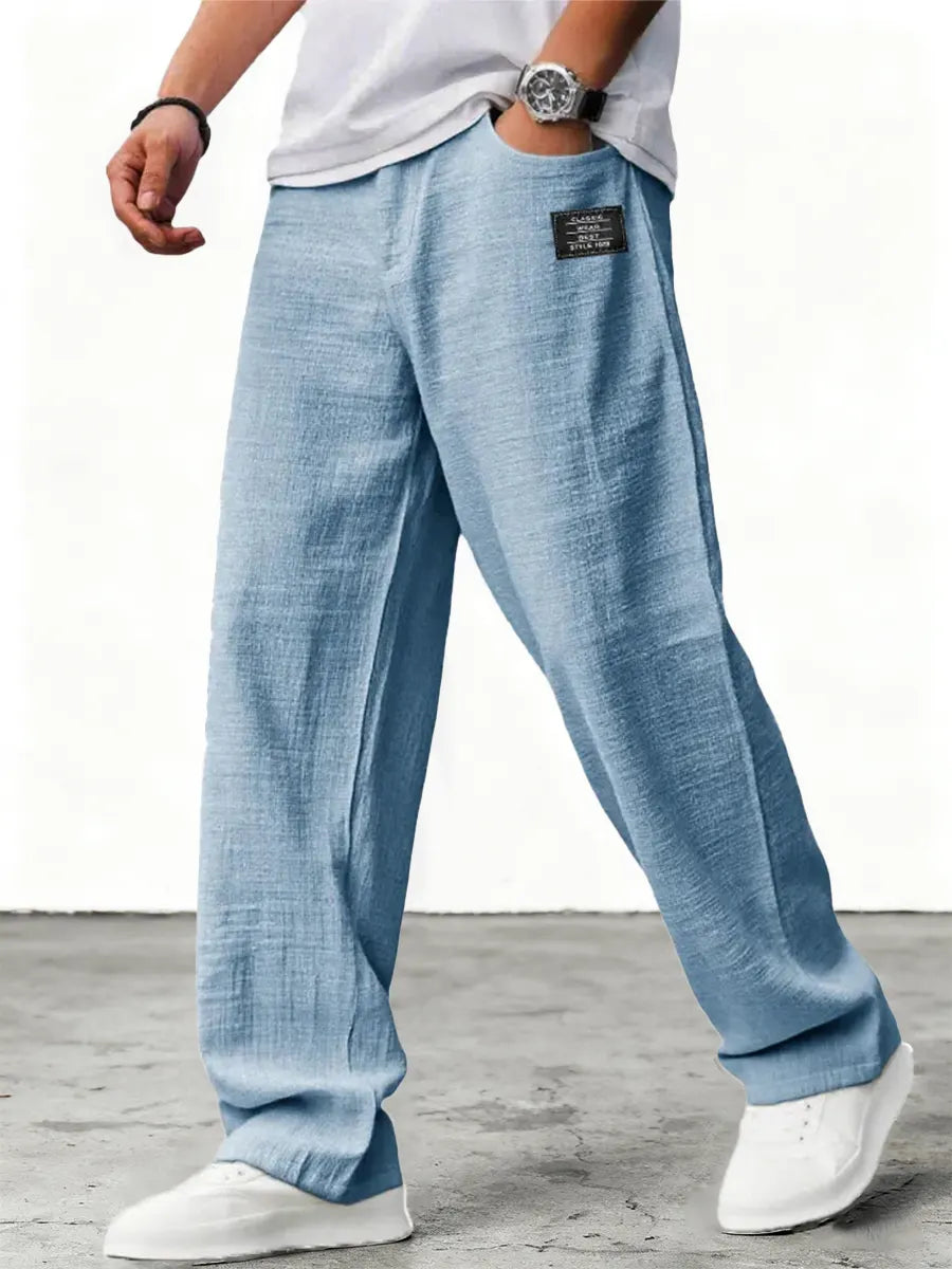 Marcus | Men's Wide-Leg Pants | Elastic Waist · PNY