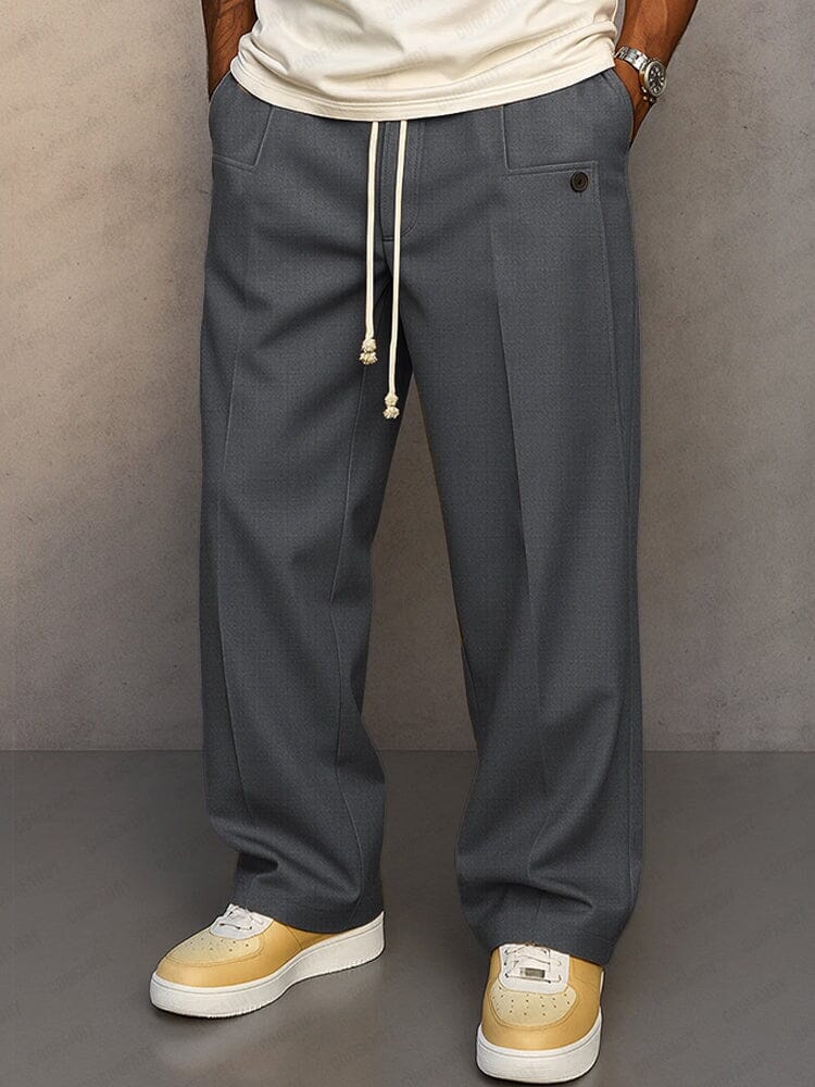 Marcus | Men's Wide-Leg Trousers | Drawstring Waist · PNY
