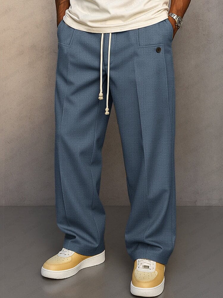 Marcus | Men's Wide-Leg Trousers | Drawstring Waist · PNY