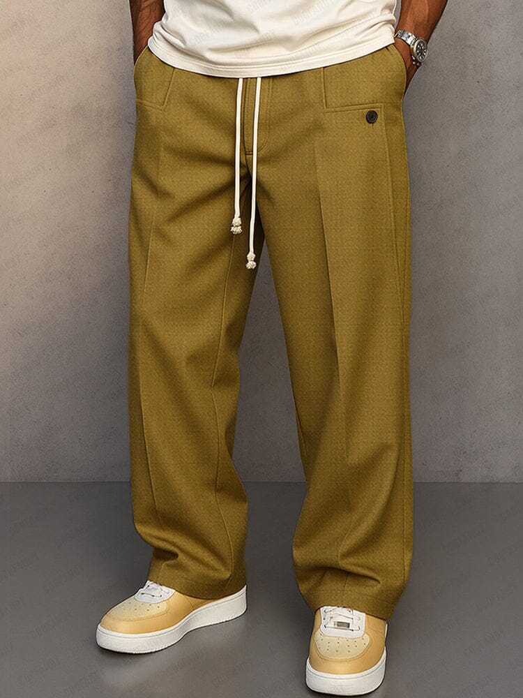 Marcus | Men's Wide-Leg Trousers | Drawstring Waist · PNY