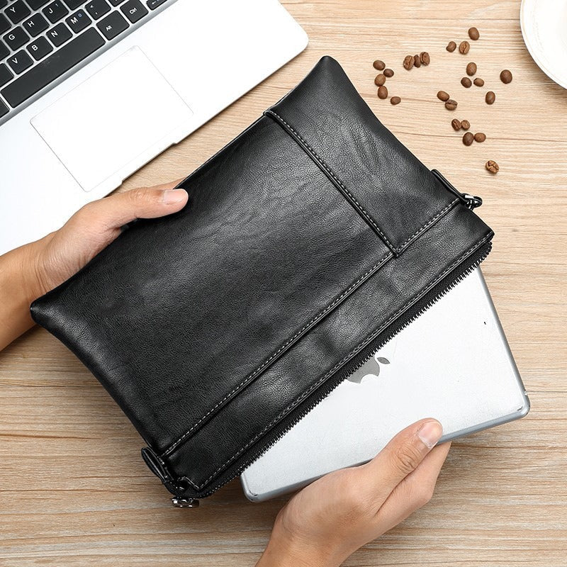 Marcus | Men's Zip Clutch | Leather Wristlet · PNY