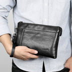 Marcus | Men's Zip Clutch | Leather Wristlet · PNY