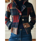 Margaret | Women's Plaid Jacket | Button-Front · PNY
