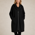 Margot | Women's Oversized Hooded Coat | Patch Pockets · PNY