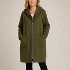 Margot | Women's Oversized Hooded Coat | Patch Pockets · PNY