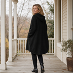 Margot | Women's Oversized Hooded Coat | Patch Pockets · PNY