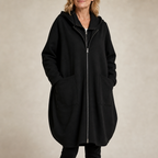 Margot | Women's Oversized Hooded Coat | Patch Pockets · PNY
