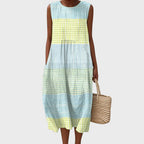 Marion | Women's Sleeveless Dress | Plaid Print · PNY