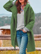 Marla | Women's Hooded Coat | Button-Front · PNY