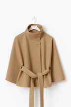 Marlowe | Women's Cape Coat | Belted Waist · PNY
