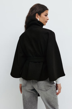 Marlowe | Women's Cape Coat | Belted Waist · PNY