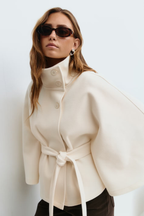 Marlowe | Women's Cape Coat | Belted Waist · PNY