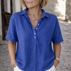 Marlowe | Women's Collared Blouse | Half-Button · PNY
