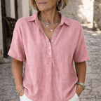 Marlowe | Women's Collared Blouse | Half-Button · PNY