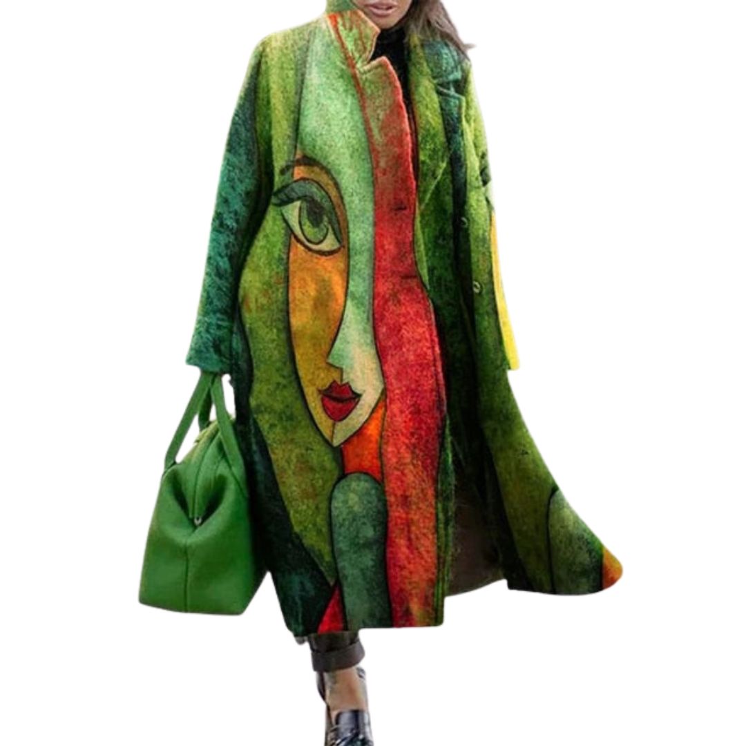 Marlowe | Women's Longline Coat | Plaid Print · PNY
