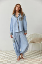 Marlowe | Women's Oversized Button-Up Shirt | Striped Cotton · PNY