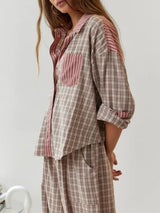 Marlowe | Women's Oversized Button-Up Shirt | Striped Cotton