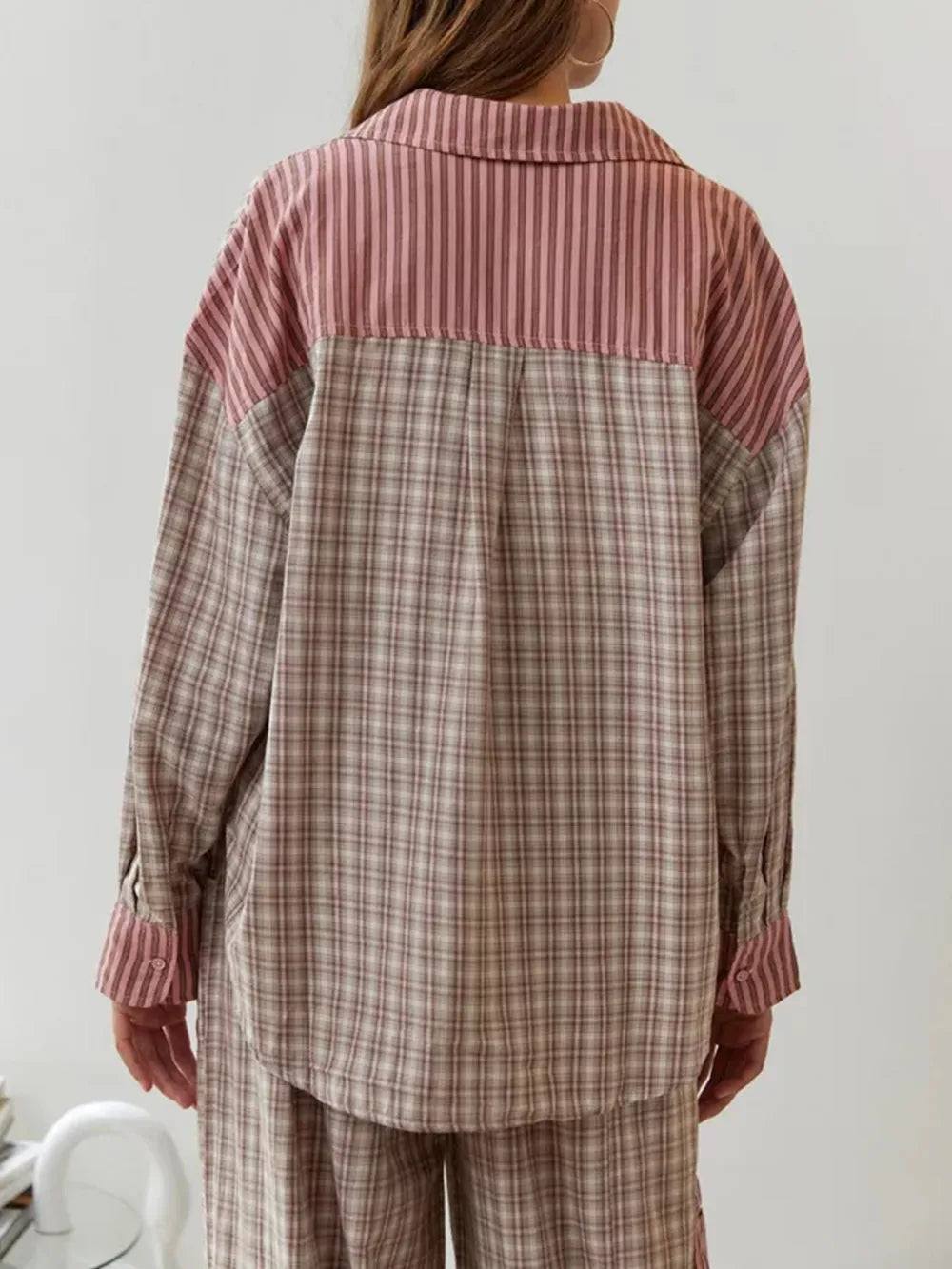 Marlowe | Women's Oversized Button-Up Shirt | Striped Cotton · PNY