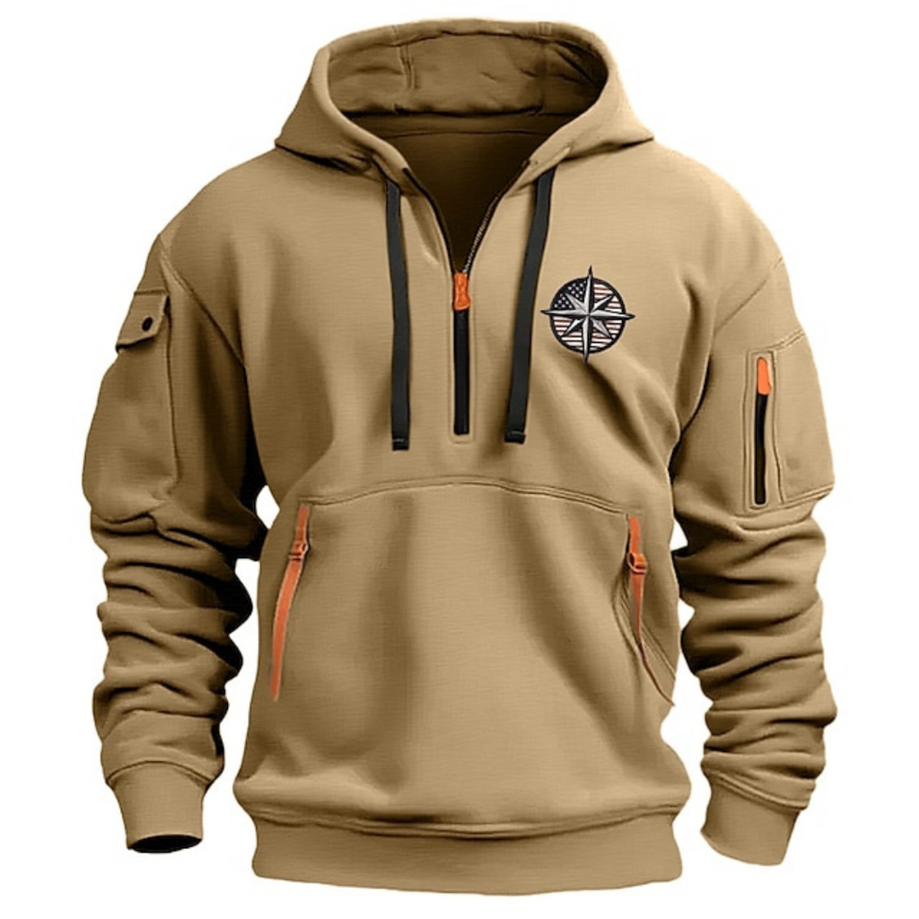 Mason | Men's Half-Zip Hoodie | Zip Pockets · PNY