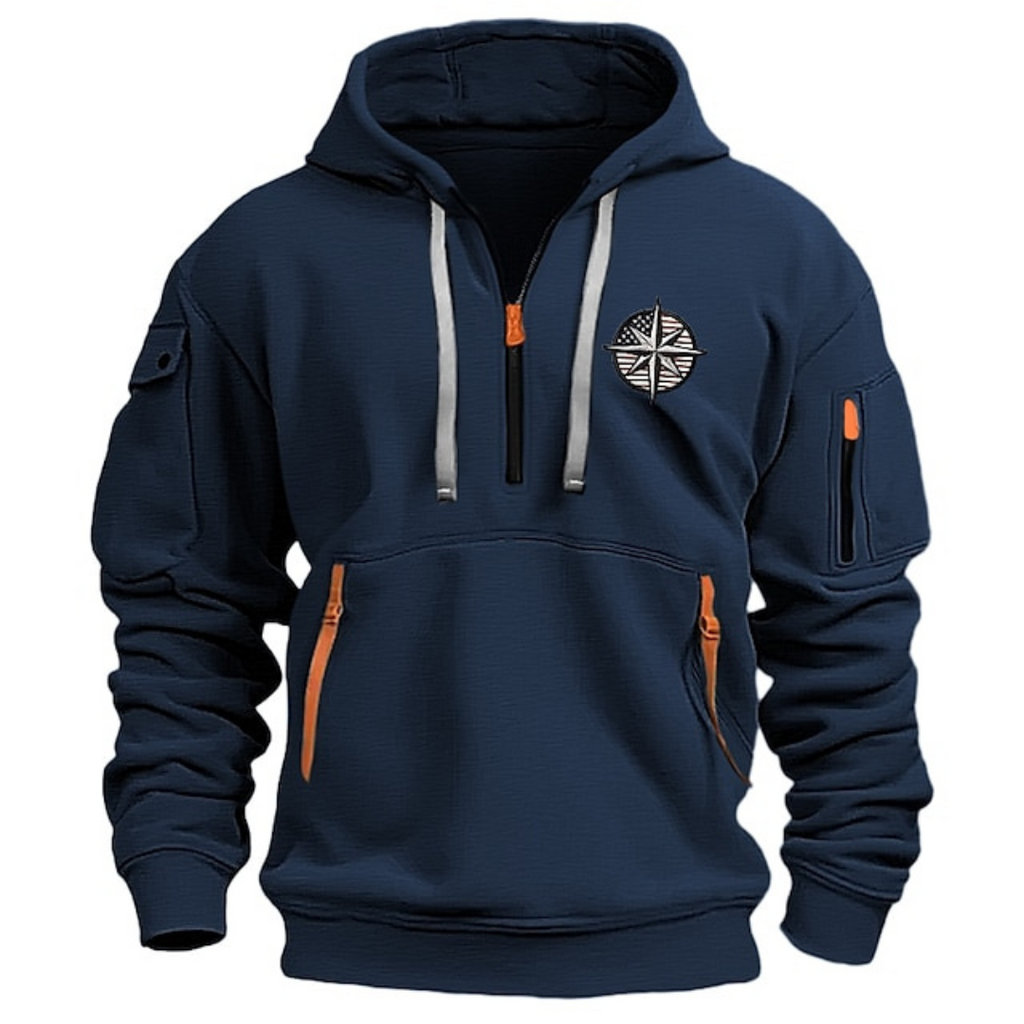 Mason | Men's Half-Zip Hoodie | Zip Pockets · PNY