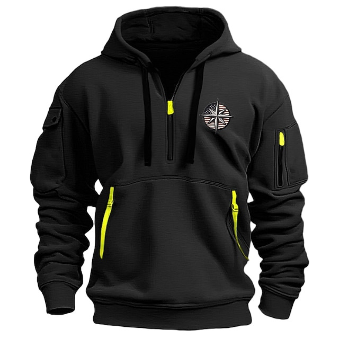 Mason | Men's Half-Zip Hoodie | Zip Pockets · PNY