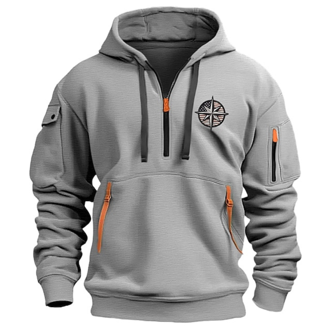 Mason | Men's Half-Zip Hoodie | Zip Pockets · PNY