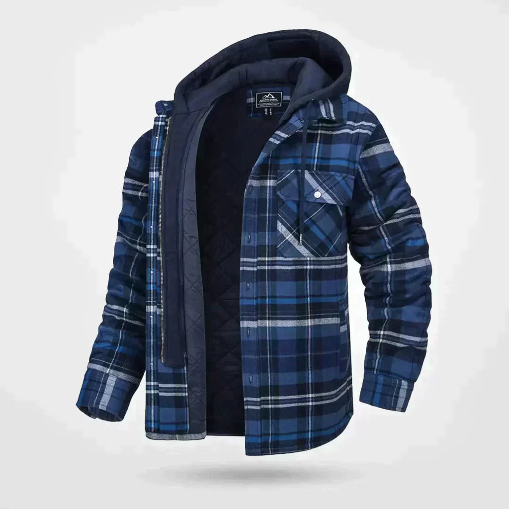 Mason | Men's Hooded Flannel Jacket | Plaid · PNY