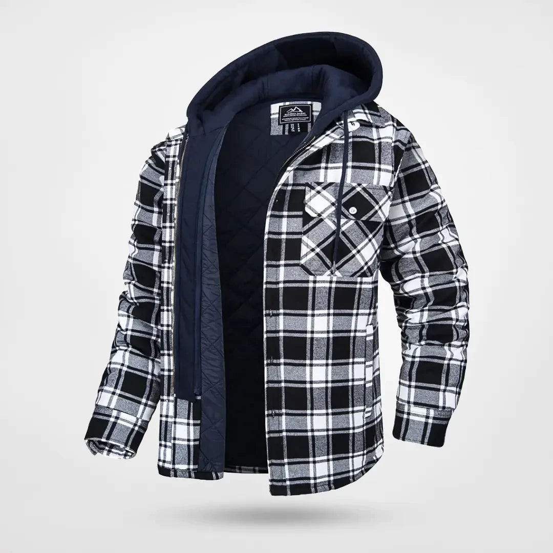Mason | Men's Hooded Flannel Jacket | Plaid · PNY