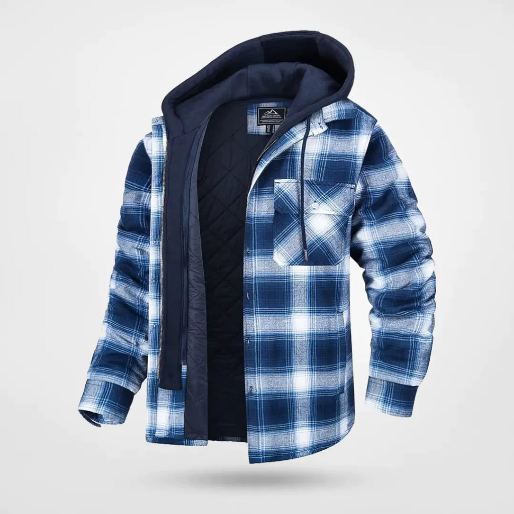 Mason | Men's Hooded Flannel Jacket | Plaid · PNY