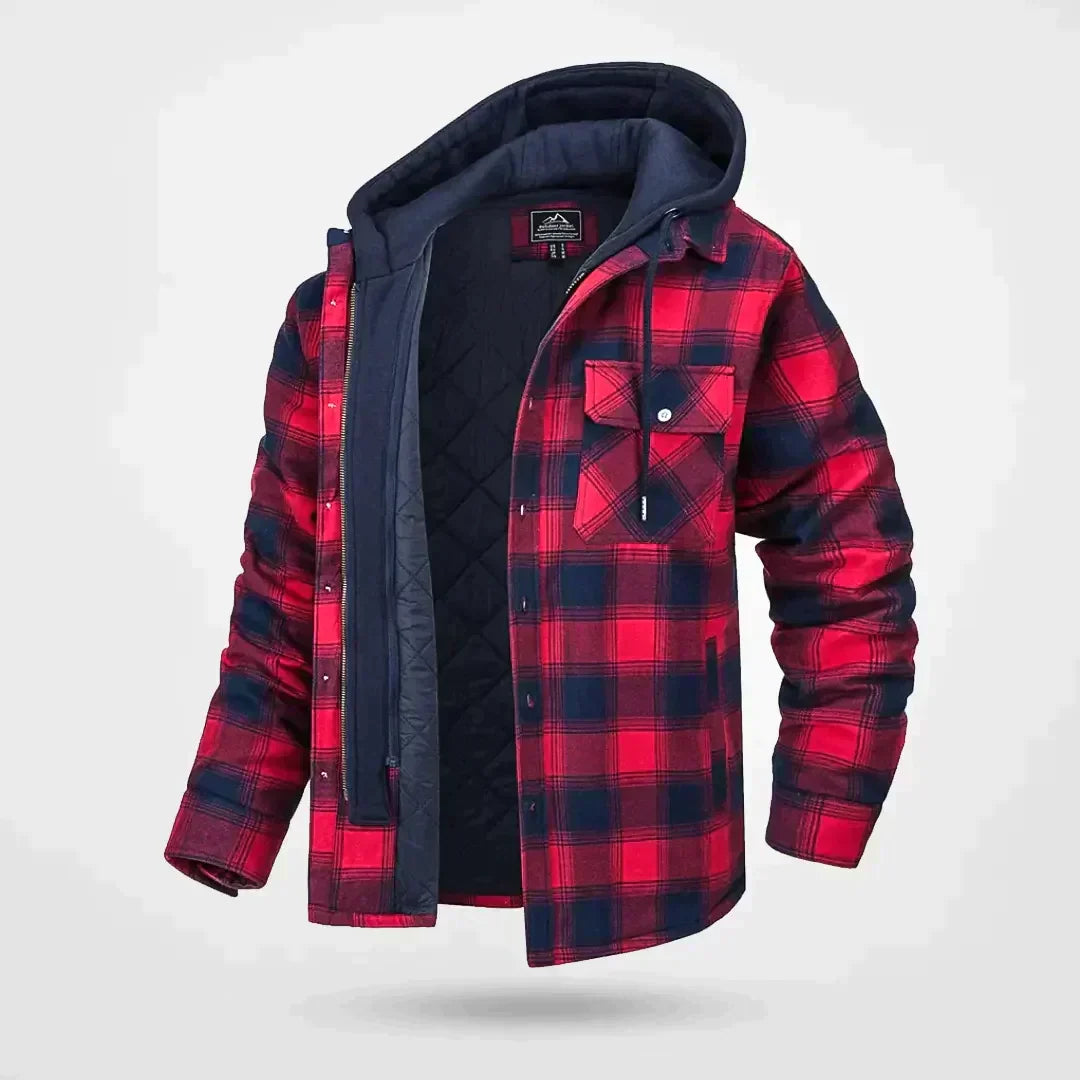 Mason | Men's Hooded Flannel Jacket | Plaid · PNY