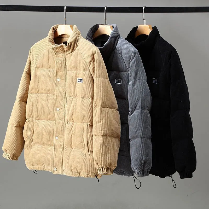 Mason | Men's Stand-Collar Puffer Jacket | Corduroy · PNY