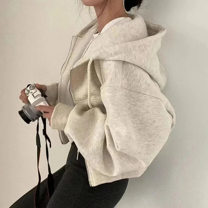 Mia | Women's Cropped Hoodie | Zip-Up · PNY