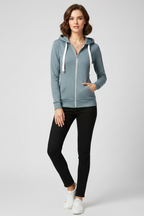 Mia | Women's Full-Zip Hoodie | Kangaroo Pocket · PNY